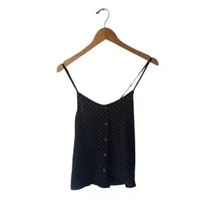 Active USA Tops Active Usa Camisoles Spaghetti Strap Black And